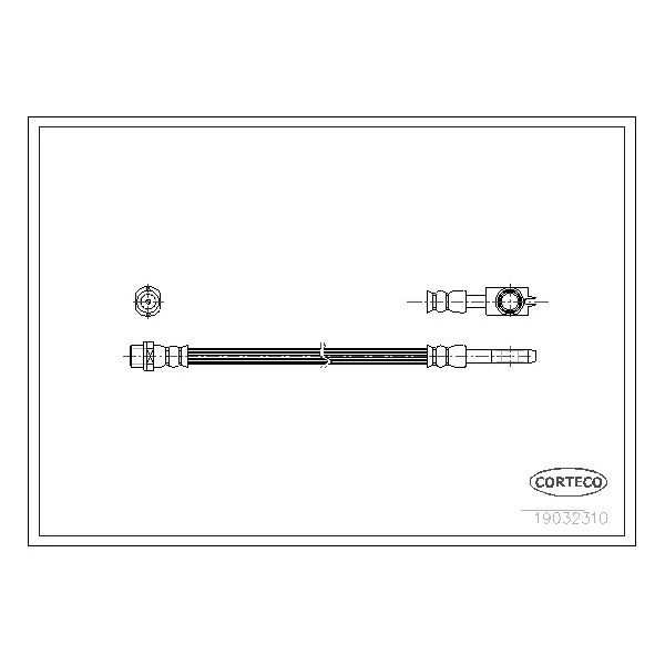 Corteco Brake Hose, 19032310 19032310 - main